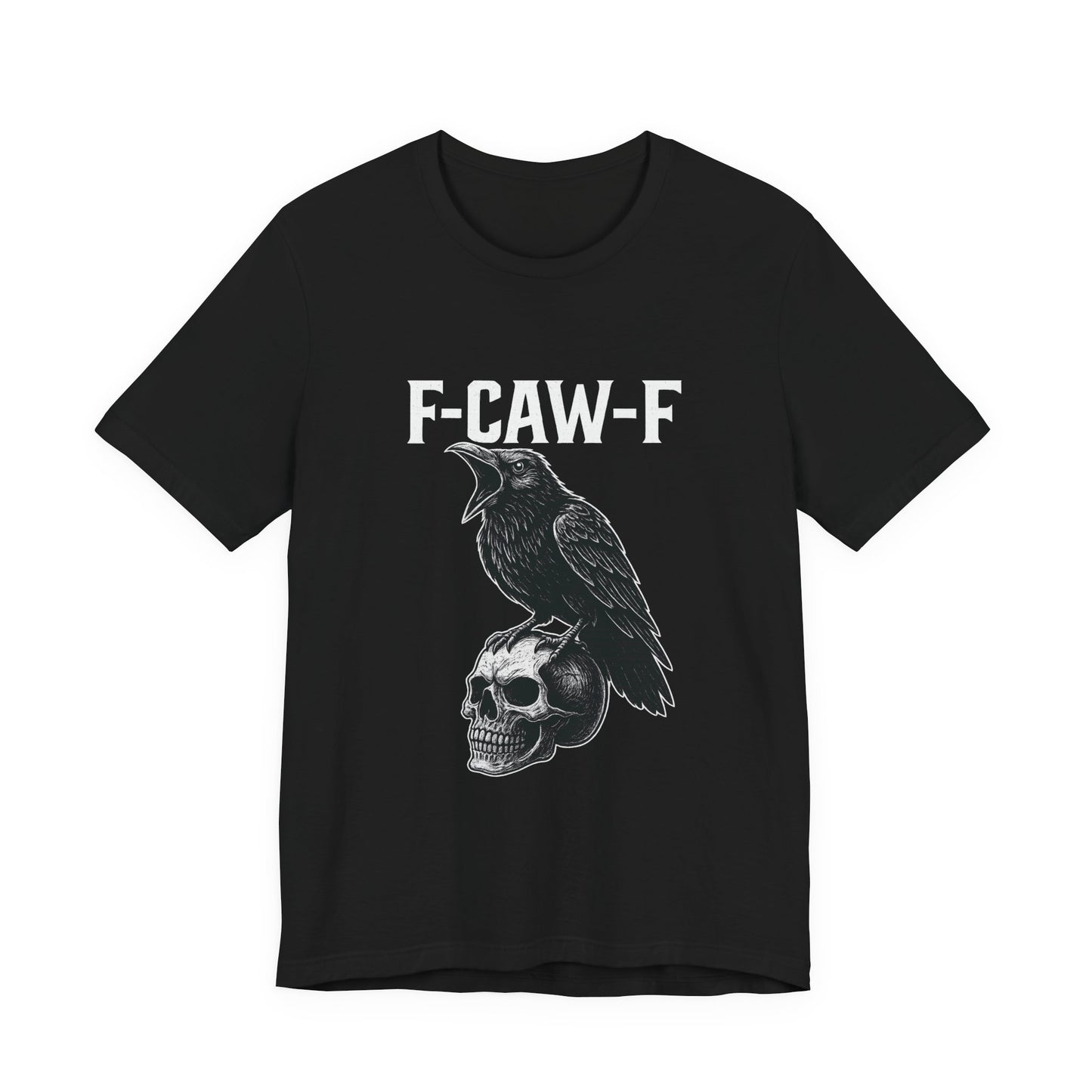 Gothic Crow Graphic Tee, Alternative Style Shirt, Unisex Casual Wear, Edgy Gift for Her or Him, Unique Halloween Apparel