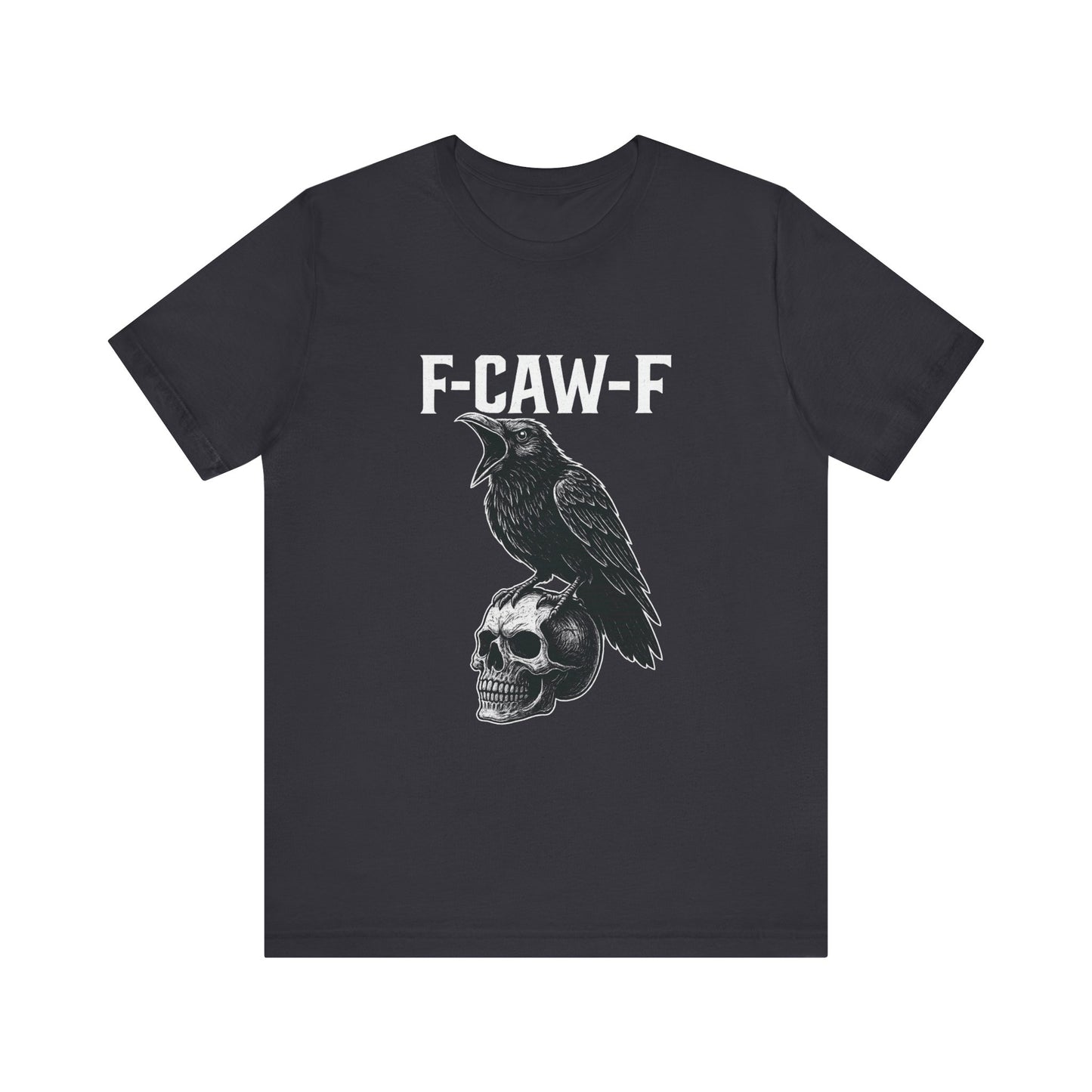 Gothic Crow Graphic Tee, Alternative Style Shirt, Unisex Casual Wear, Edgy Gift for Her or Him, Unique Halloween Apparel