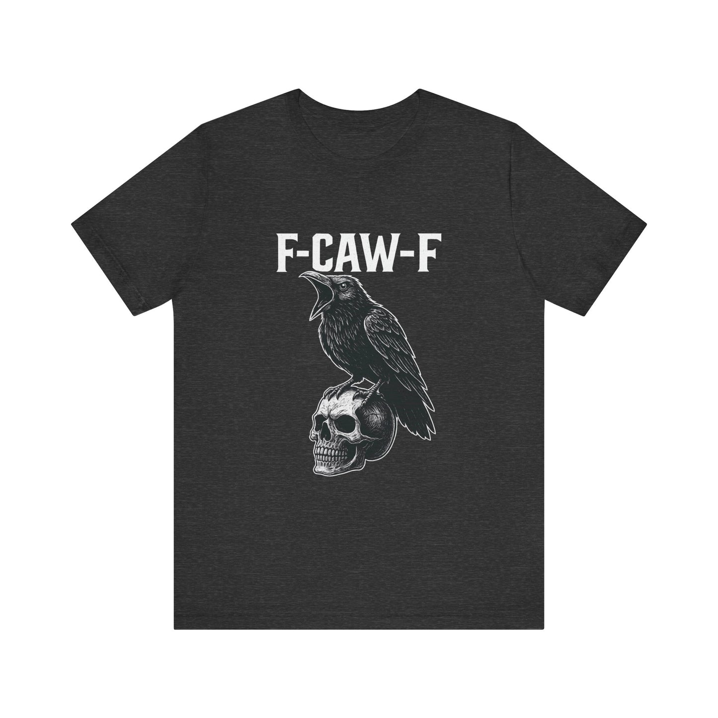 Gothic Crow Graphic Tee, Alternative Style Shirt, Unisex Casual Wear, Edgy Gift for Her or Him, Unique Halloween Apparel