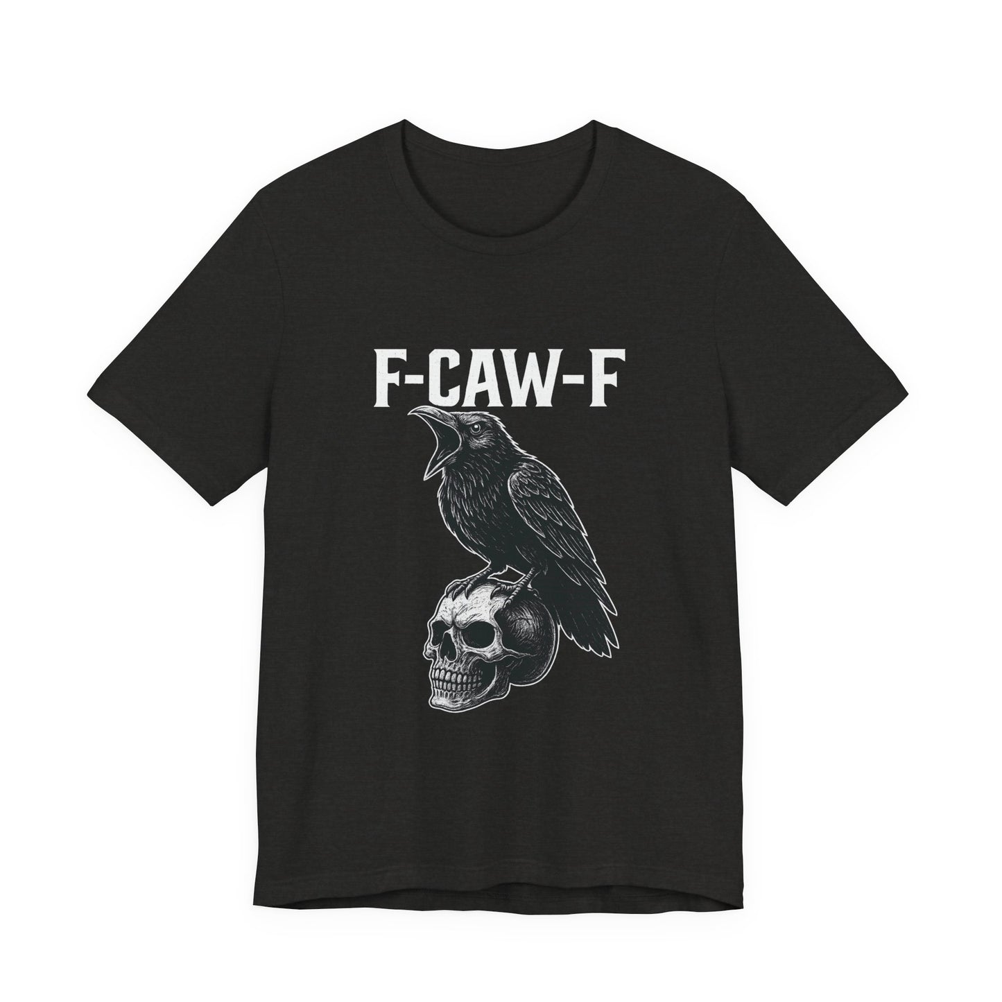 Gothic Crow Graphic Tee, Alternative Style Shirt, Unisex Casual Wear, Edgy Gift for Her or Him, Unique Halloween Apparel
