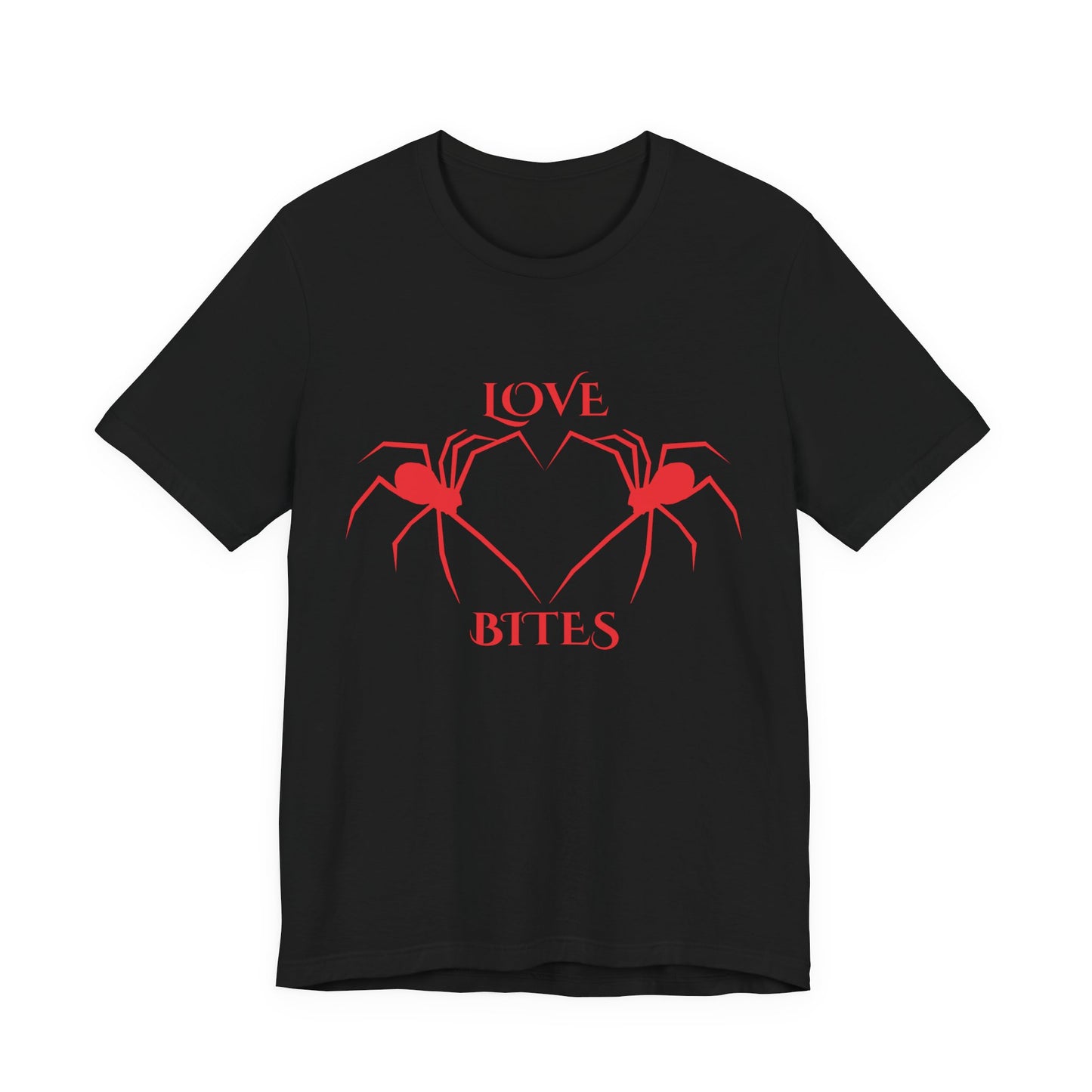 Love Bites Spider Shirt Gothic Heart T Shirt Creepy Cute Halloween Vampire Gift