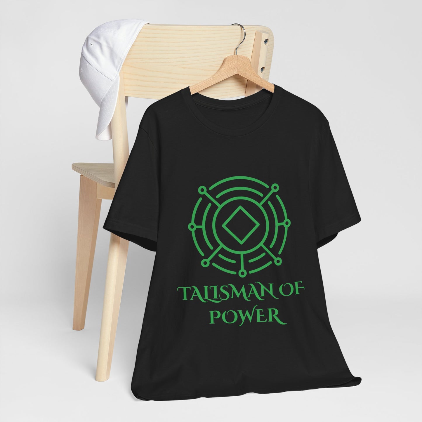 Talisman of Power Green Sigil Shirt Geometric Occult Symbol Tech Mystic Design Glowing Vector Energy TShirt Gift