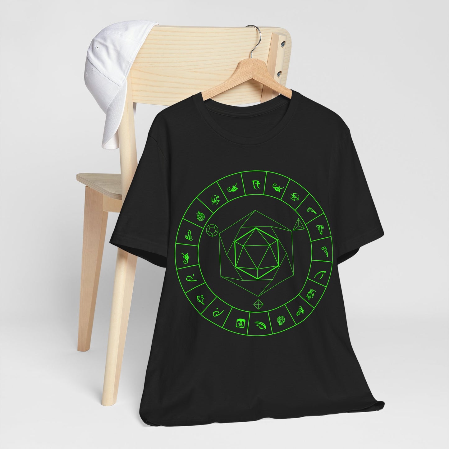 Probability Generator v1 Circle Magic Circle Dice Alternative RPG Tabletop Gaming Occult Symbol Mystic Geometry T Shirt Design