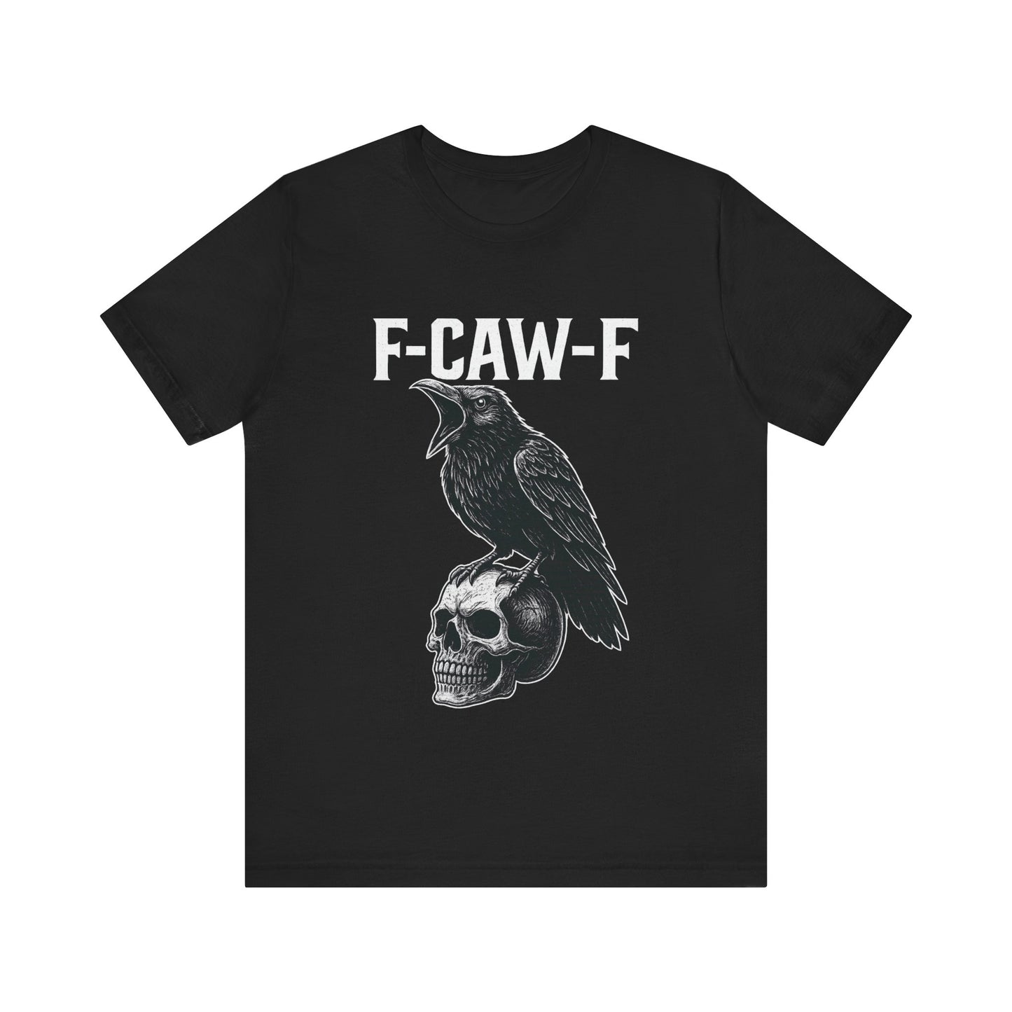 Gothic Crow Graphic Tee, Alternative Style Shirt, Unisex Casual Wear, Edgy Gift for Her or Him, Unique Halloween Apparel