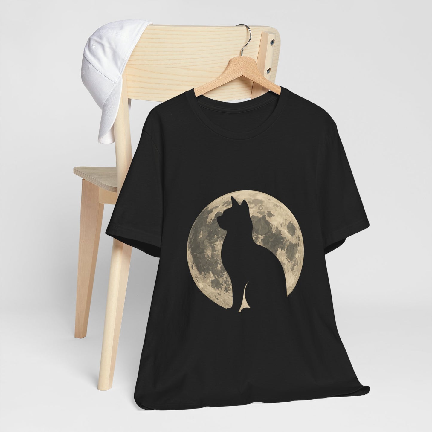 Black Cat Silhouette Full Moon Gothic Shirt