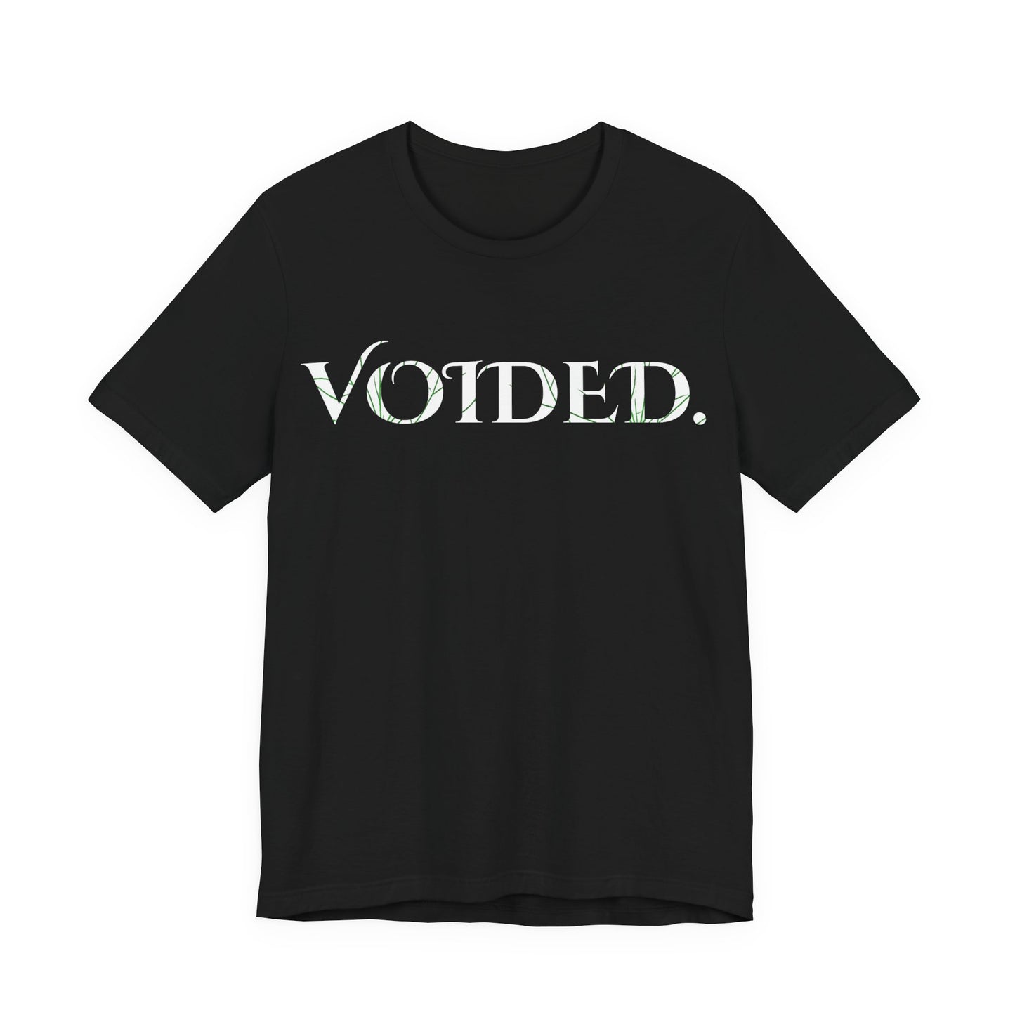 Voided Gothic Cracked Text Shirt Dark Aesthetic Horror Occult Tee