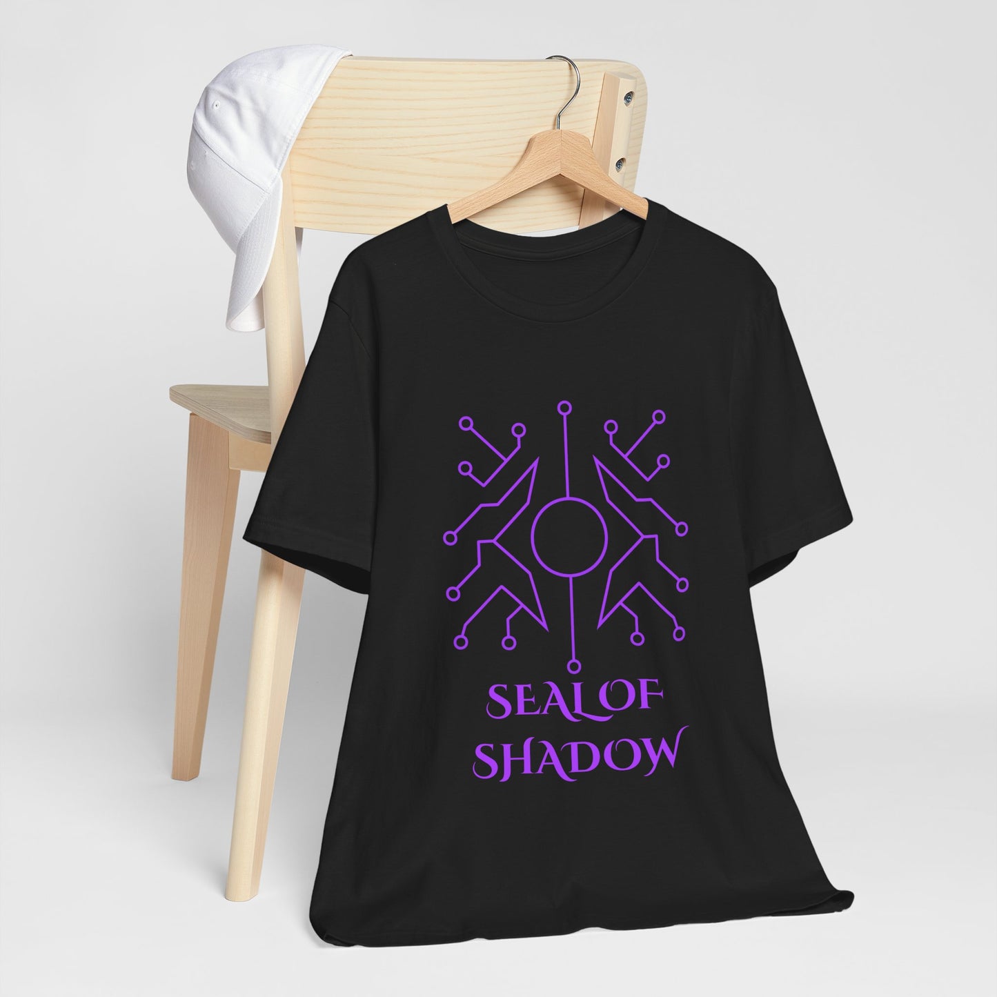 Seal of Shadow Sigil Shirt Geometric Occult Symbol Dark Mystic Design Glowing Vector Tech Occult TShirt Gift