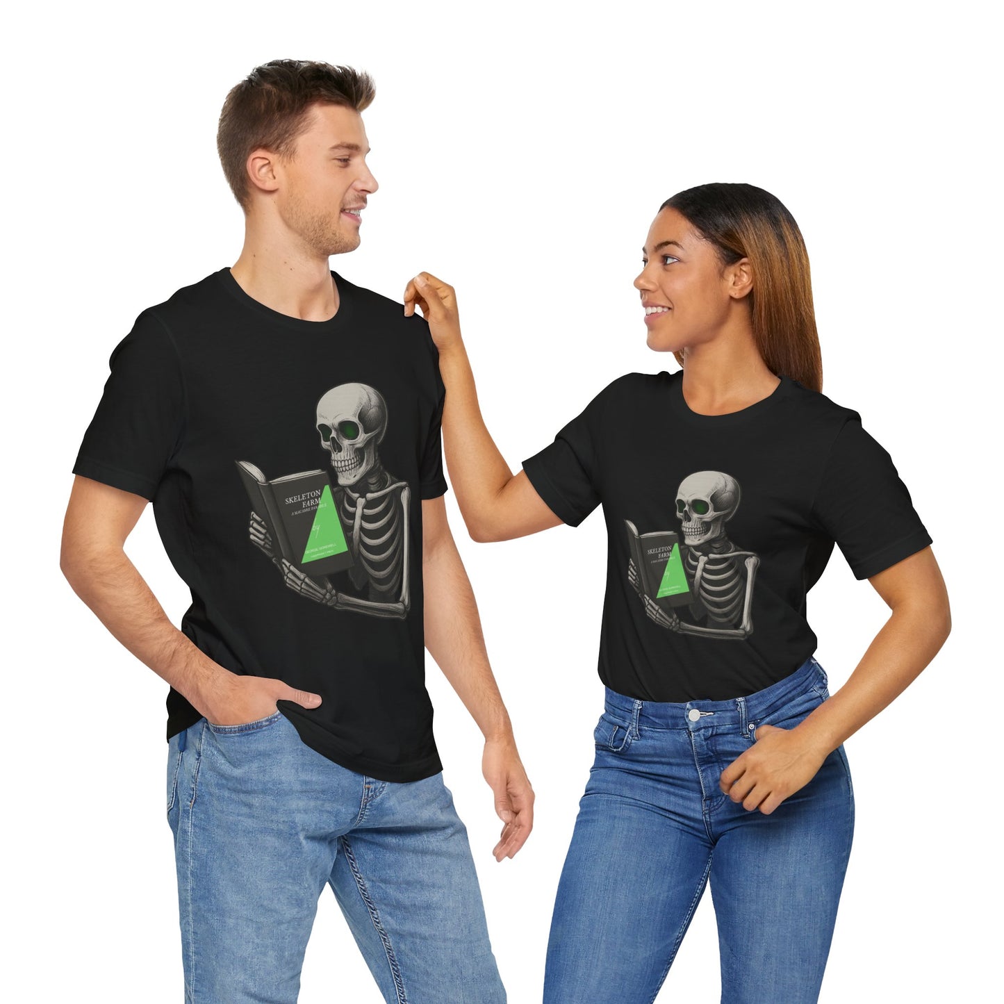 Forbidden Tome Shirt Skeleton Farm Skeleton Book Parody Dark Humor Tee