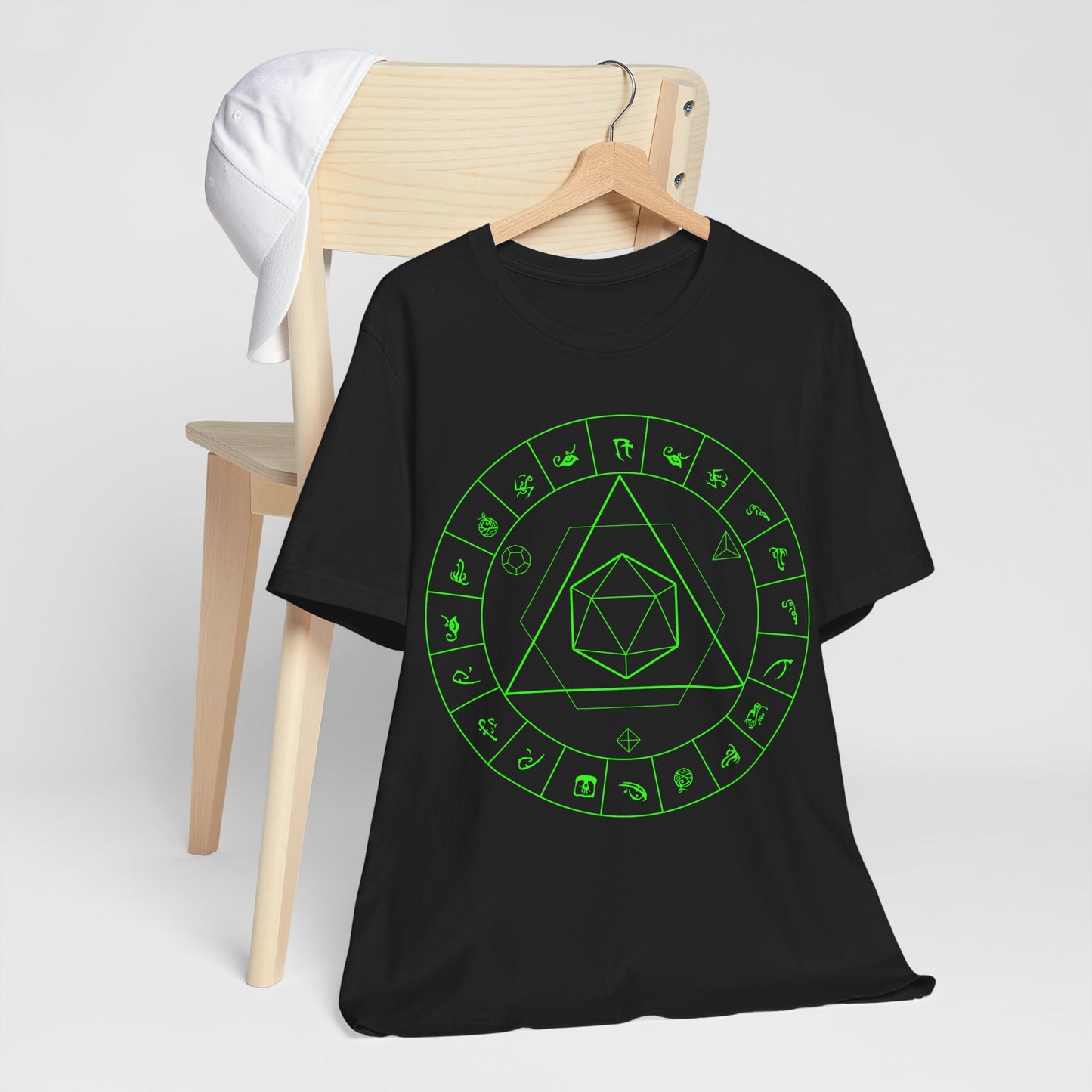 Probability Generator v5 Circle Magic Circle Dice Alternative RPG Tabletop Gaming Occult Symbol Mystic Geometry T Shirt Design