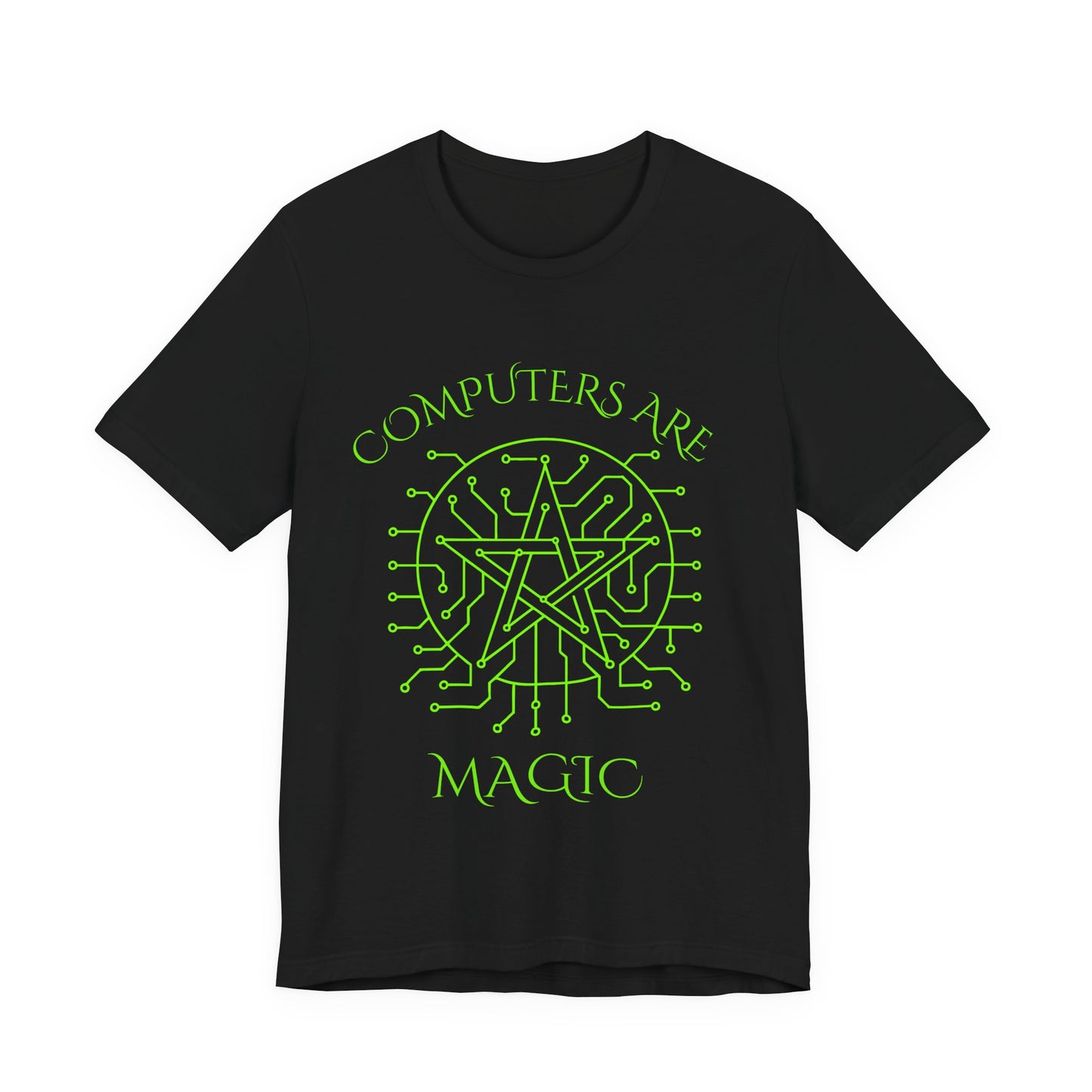 Computers Are Magic Shirt Funny Tech T Shirt Gamer Geek Gift Occult Witchy Graphic Tee