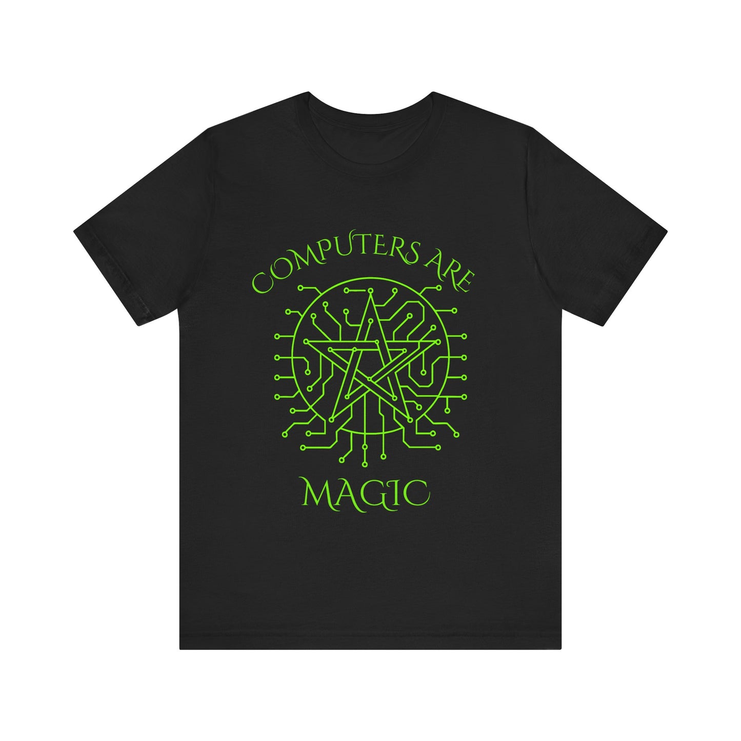 Computers Are Magic Shirt Funny Tech T Shirt Gamer Geek Gift Occult Witchy Graphic Tee