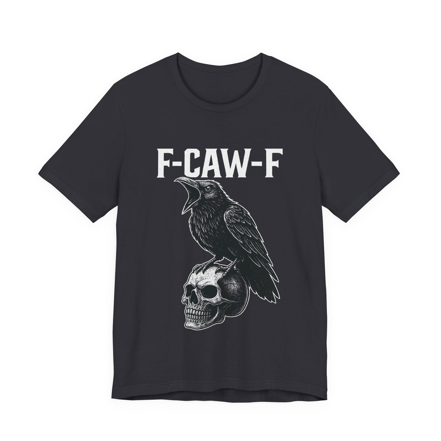 Gothic Crow Graphic Tee, Alternative Style Shirt, Unisex Casual Wear, Edgy Gift for Her or Him, Unique Halloween Apparel