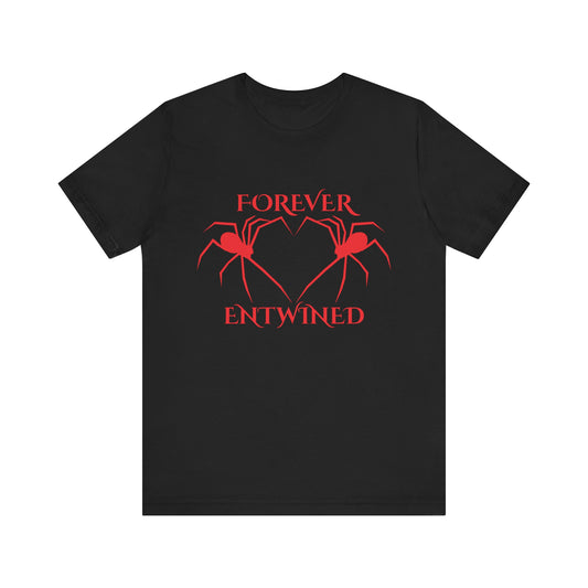 Forever Entwined Spider Shirt Gothic Spider Heart T Shirt Creepy Cute Halloween Gift