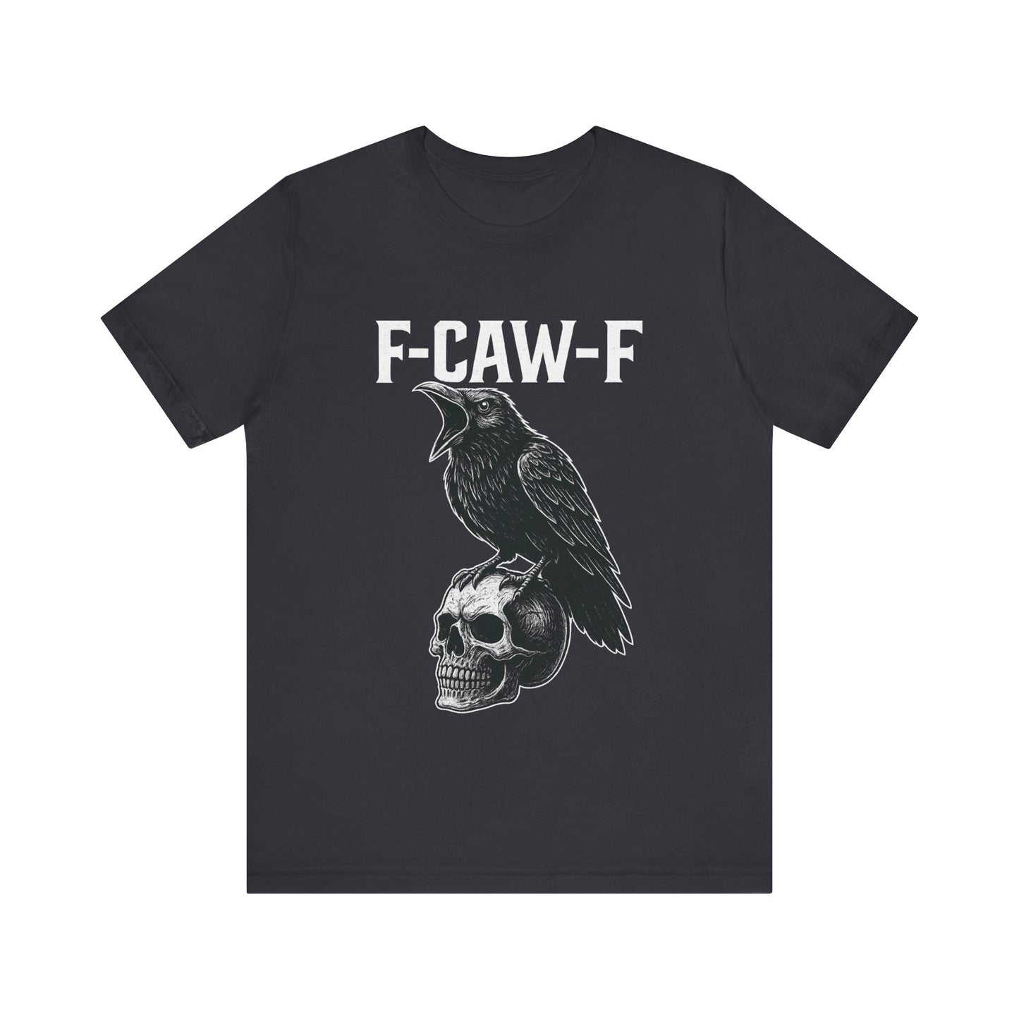 Gothic Crow Graphic Tee, Alternative Style Shirt, Unisex Casual Wear, Edgy Gift for Her or Him, Unique Halloween Apparel