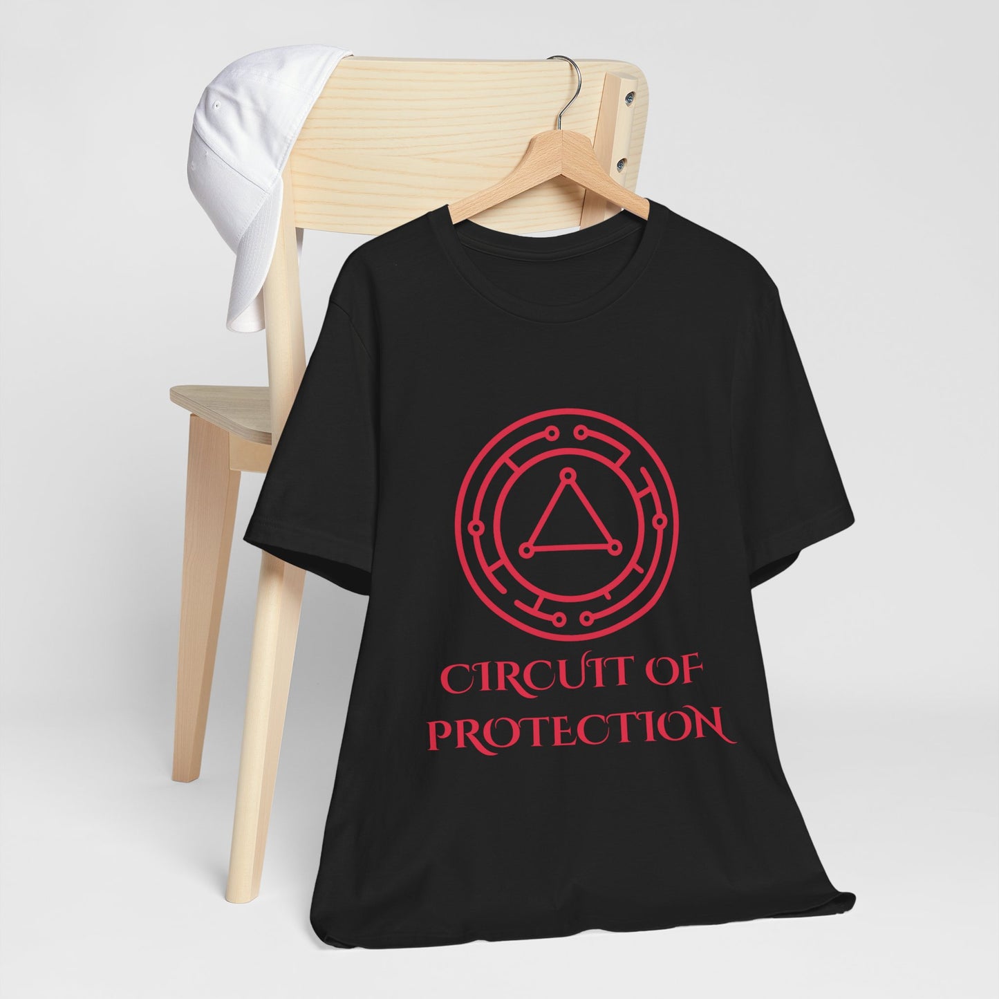 Circuit of Protection Sigil Shirt Geometric Occult Symbol Tech Mystic Vector Design Glowing Ward TShirt Gift