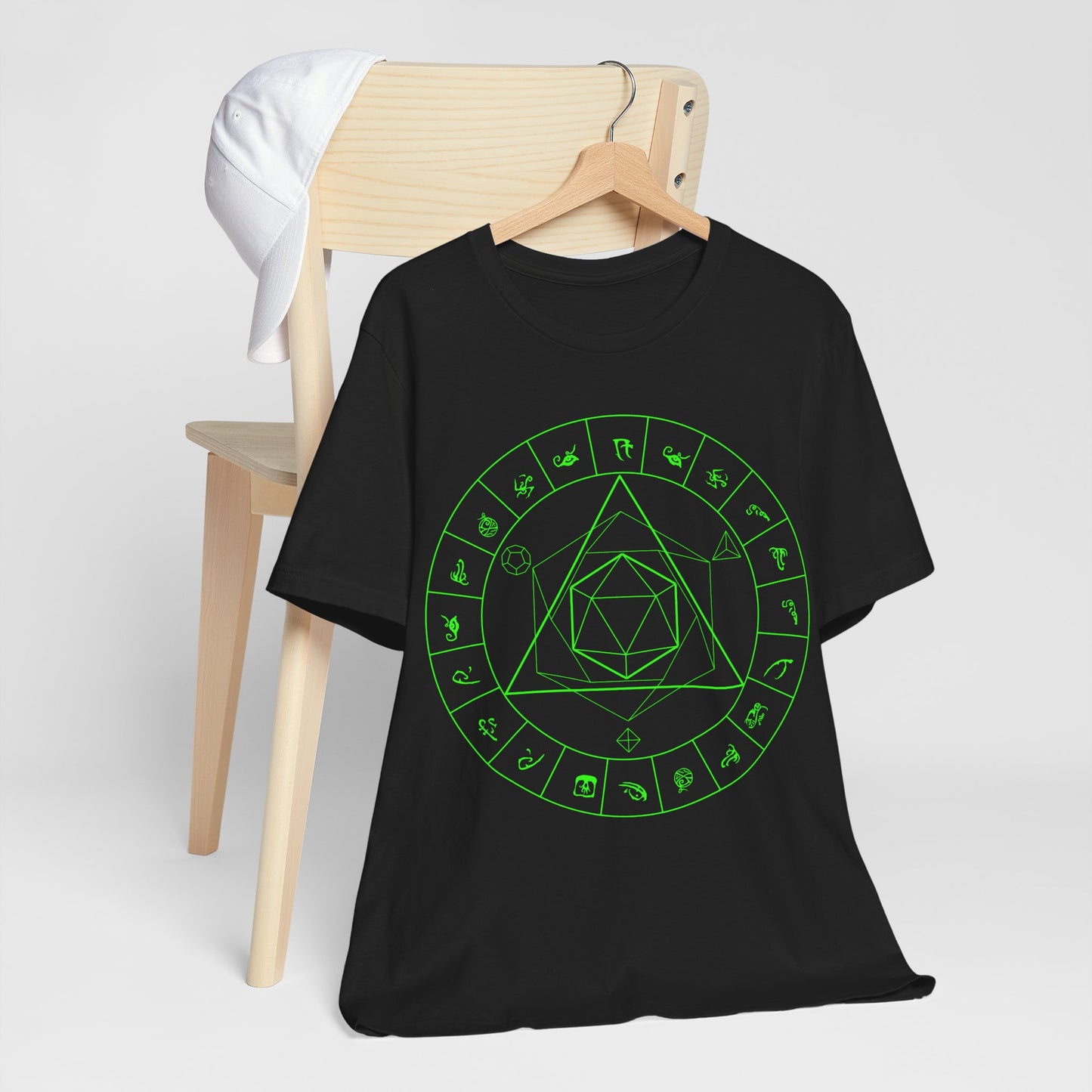Probability Generator v3 Circle Magic Circle Dice Alternative RPG Tabletop Gaming Occult Symbol Mystic Geometry T Shirt Design