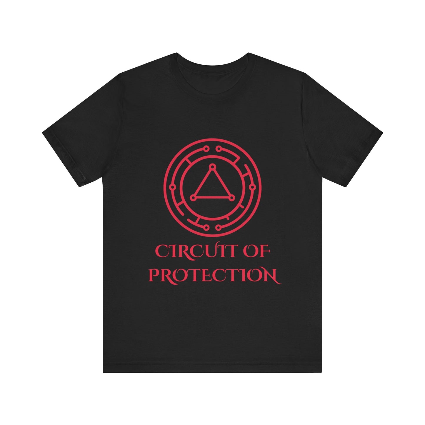 Circuit of Protection Sigil Shirt Geometric Occult Symbol Tech Mystic Vector Design Glowing Ward TShirt Gift