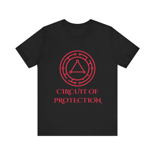 Circuit of Protection Sigil Shirt Geometric Occult Symbol Tech Mystic Vector Design Glowing Ward TShirt Gift