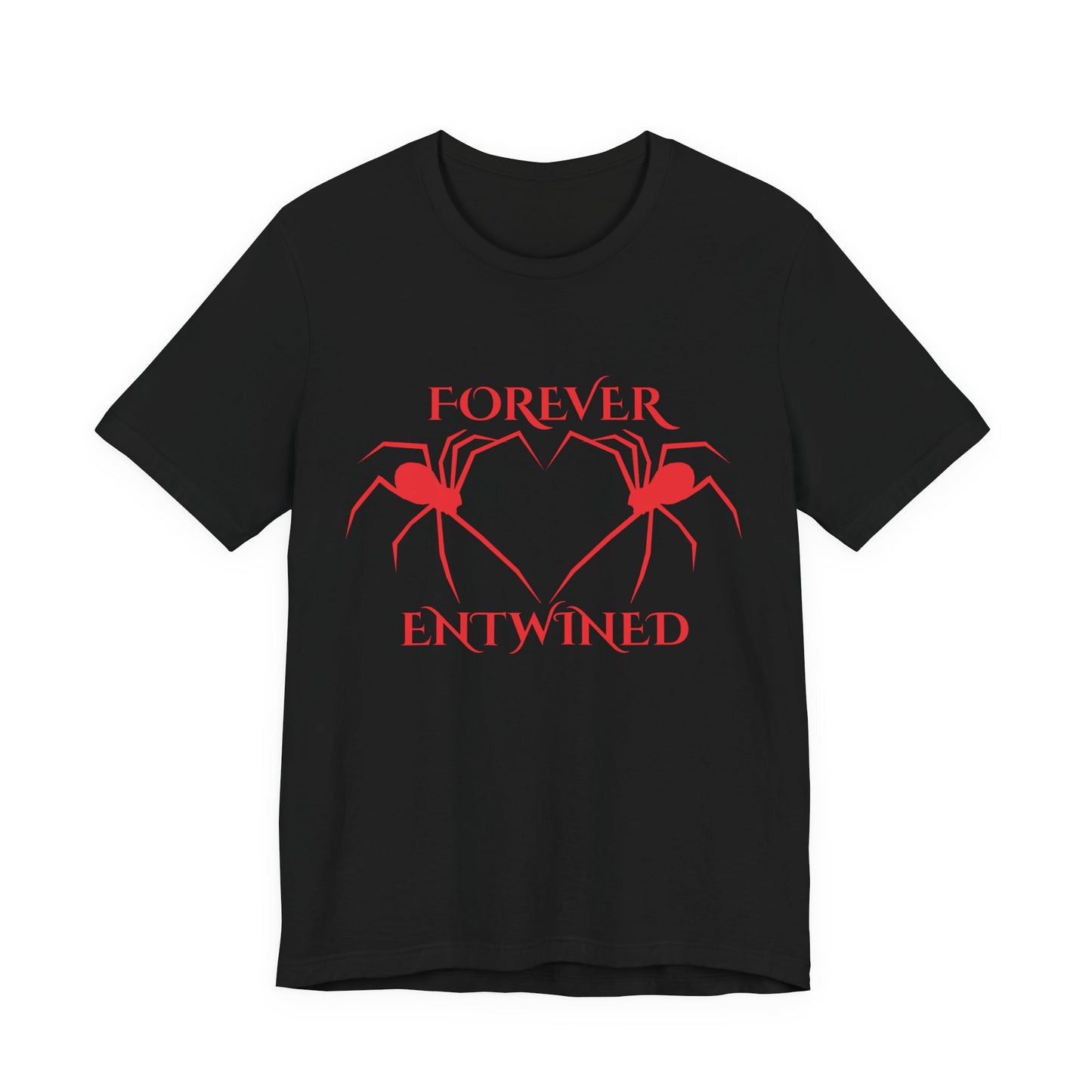 Forever Entwined Spider Shirt Gothic Spider Heart T Shirt Creepy Cute Halloween Gift