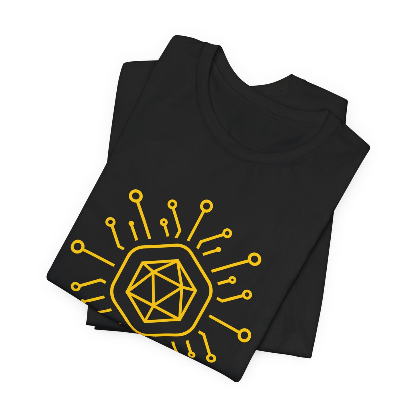 Beacon of Luck Sigil Shirt Geometric Occult Symbol Tech Mystic Vector Design Glowing Fortune Gift TShirt