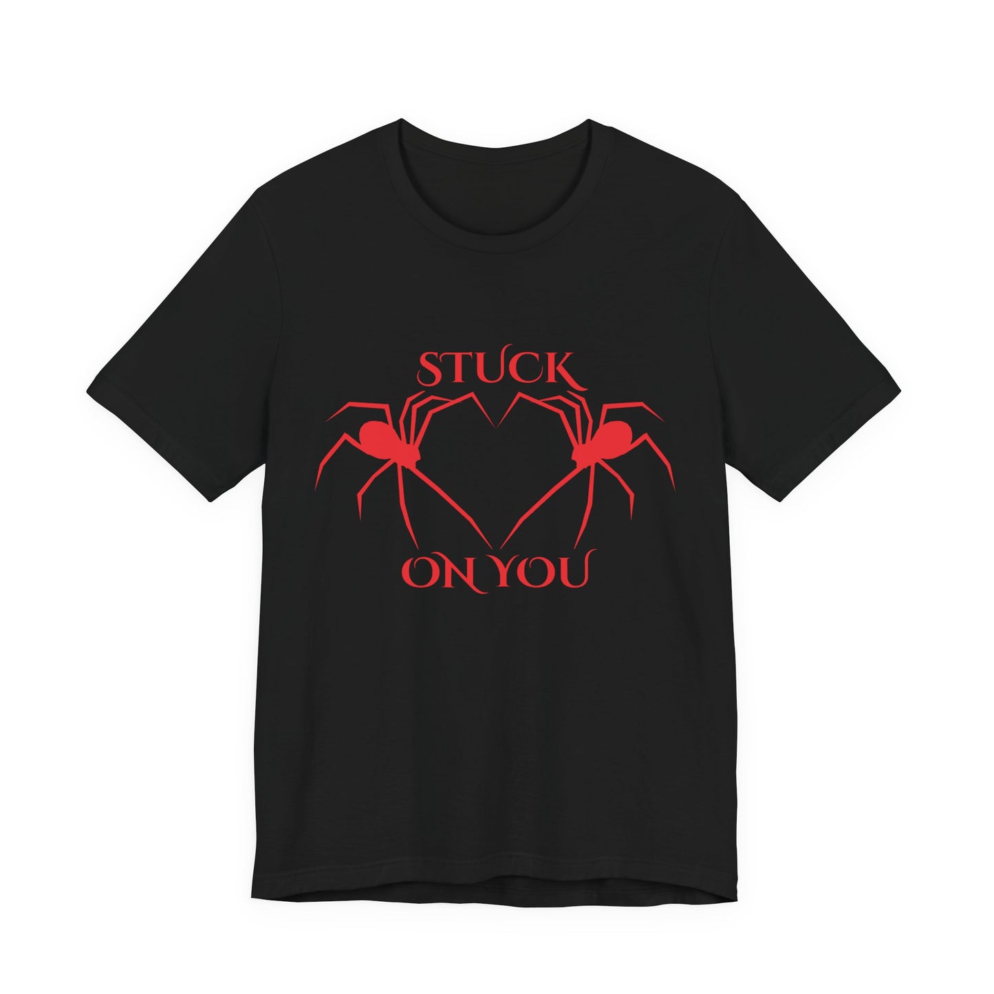 Stuck On You Spider Shirt Gothic Heart T Shirt Creepy Cute Halloween Love Gift