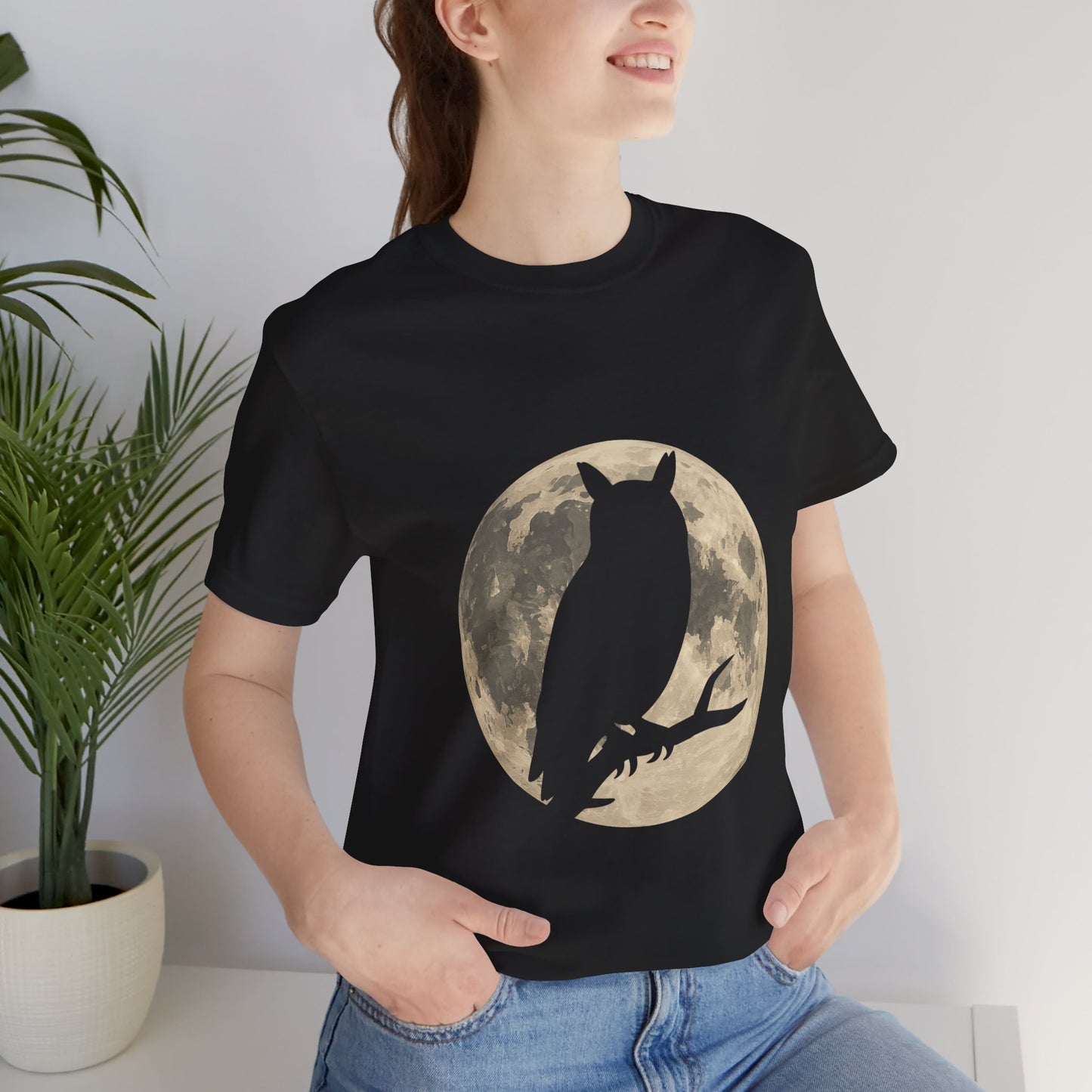 Owl Silhouette Full Moon Gothic Shirt