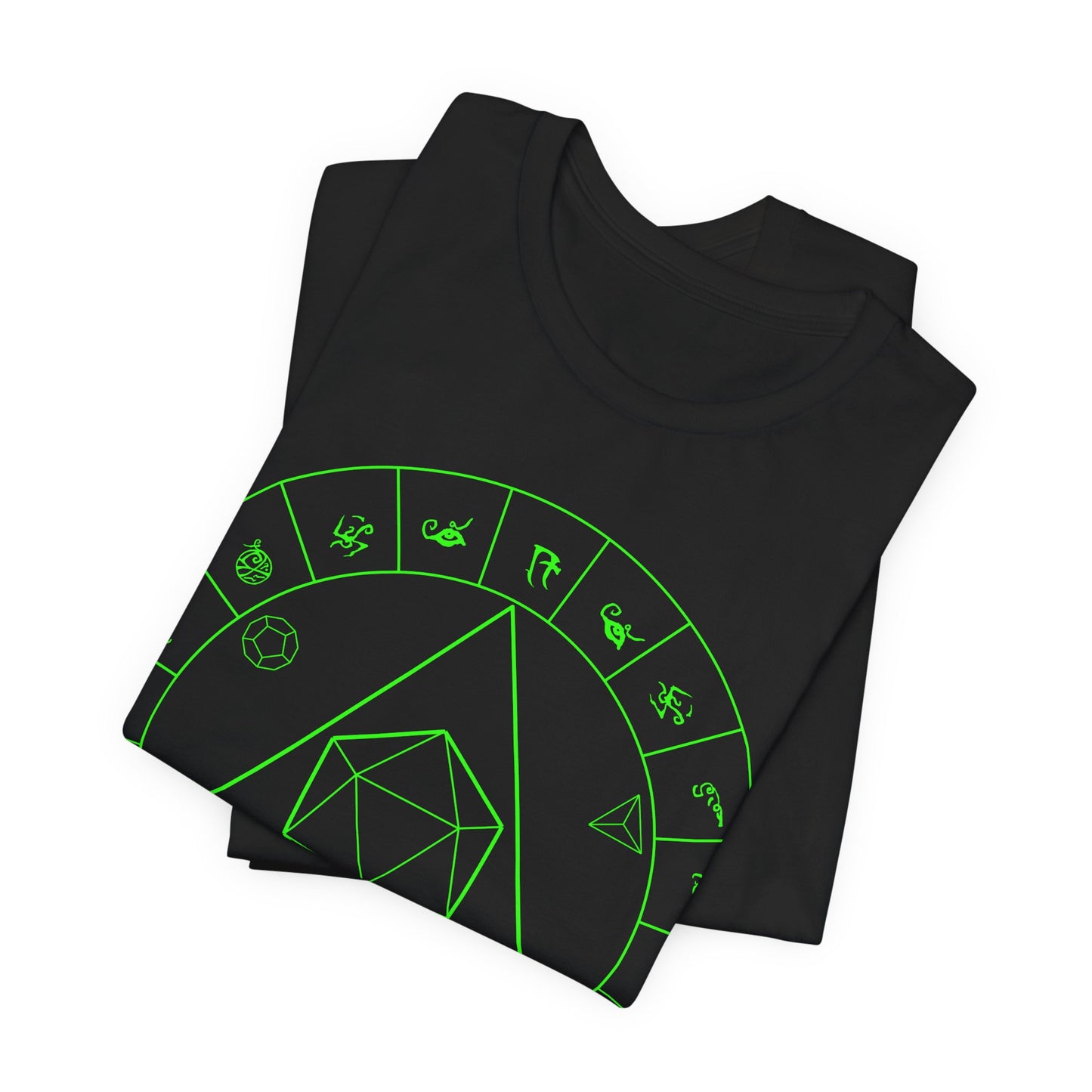 Probability Generator v2 Circle Magic Circle Dice Alternative RPG Tabletop Gaming Occult Symbol Mystic Geometry T Shirt Design