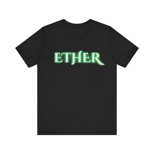 Ether Gothic Neon Green Shirt Dark Aesthetic Occult Graphic Tee