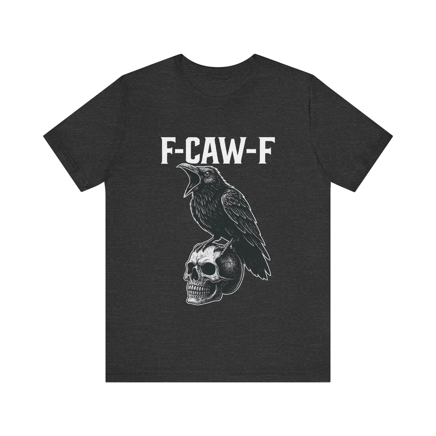 Gothic Crow Graphic Tee, Alternative Style Shirt, Unisex Casual Wear, Edgy Gift for Her or Him, Unique Halloween Apparel