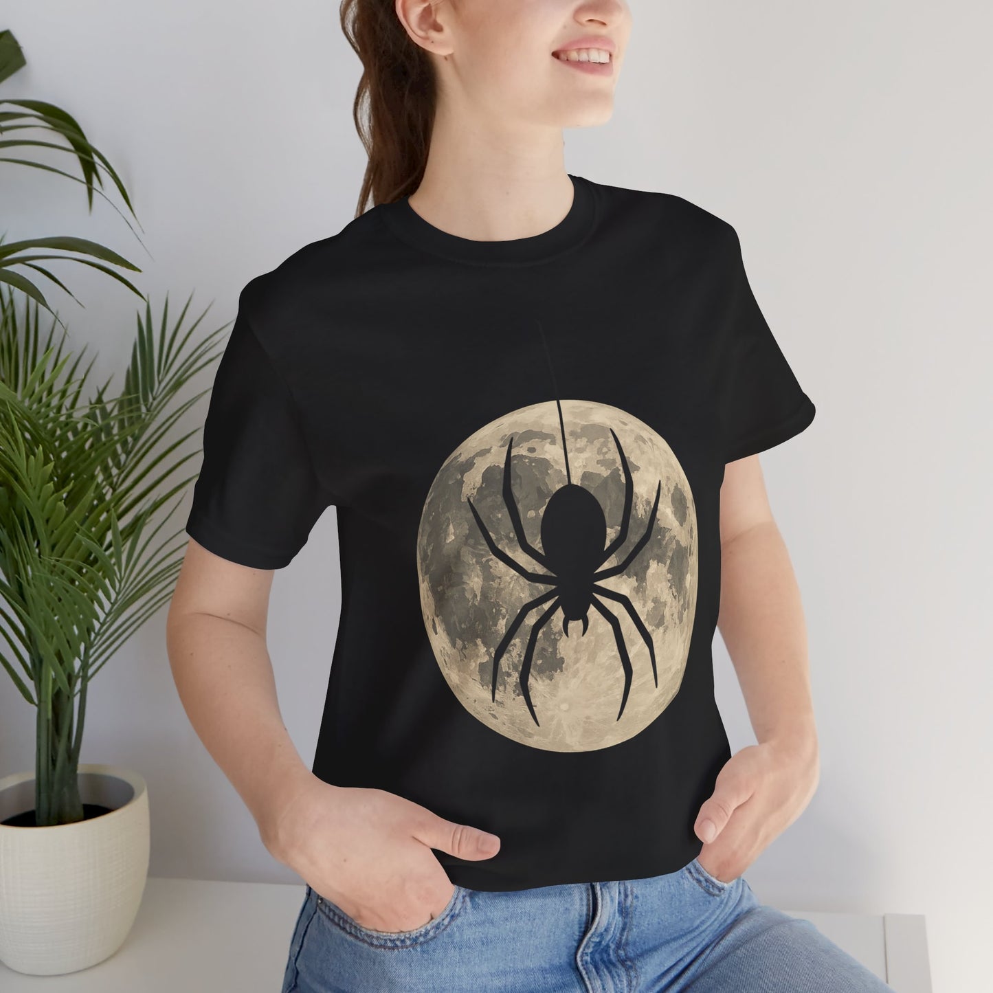 Spider Silhouette Full Moon Gothic Shirt
