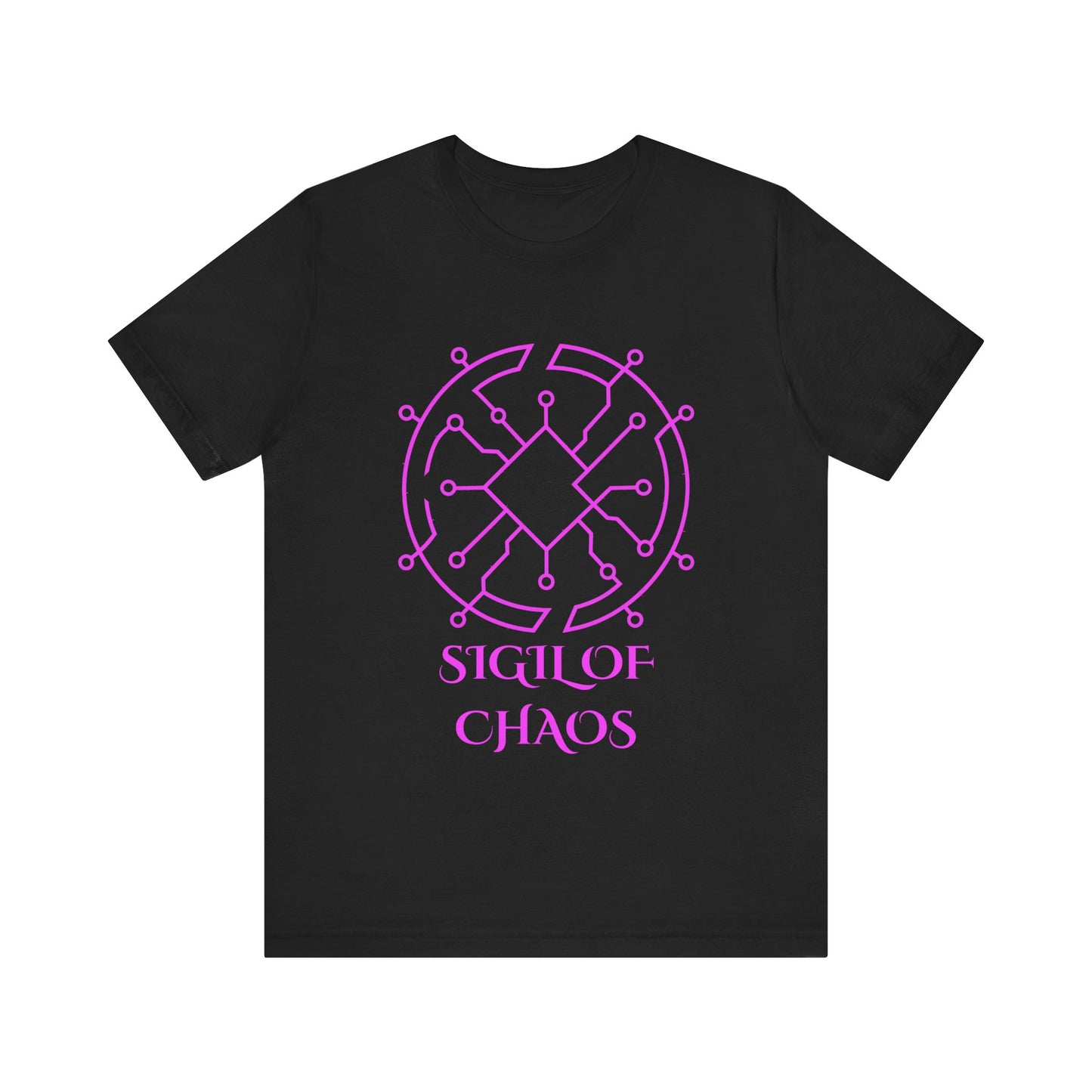 Sigil of Chaos Shirt Geometric Occult Symbol Tech Mystic Design Glowing Vector Arcane Energy TShirt Gift