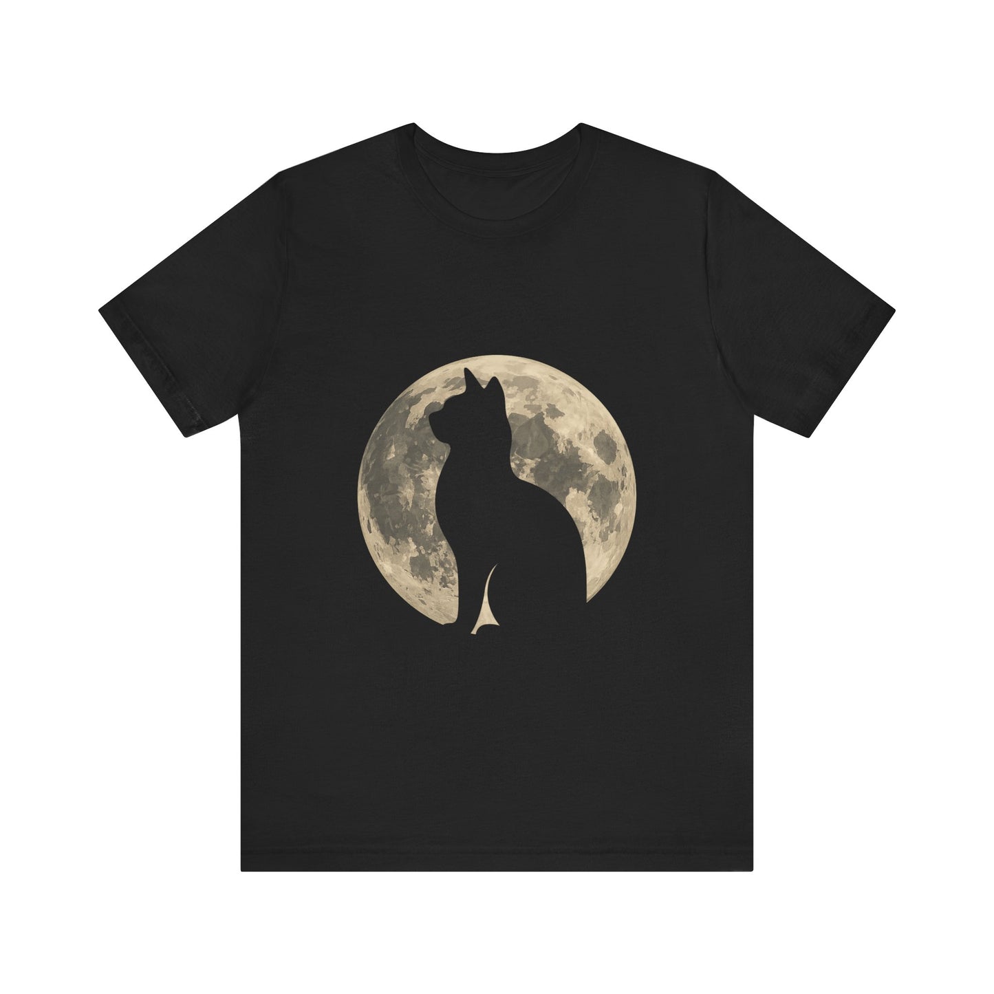 Black Cat Silhouette Full Moon Gothic Shirt