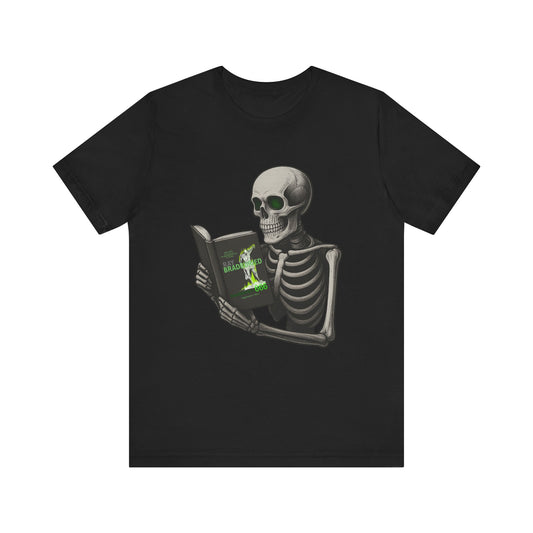 Forbidden Tome Shirt Fahrenheit 666 Skeleton Book Parody Dark Humor Tee