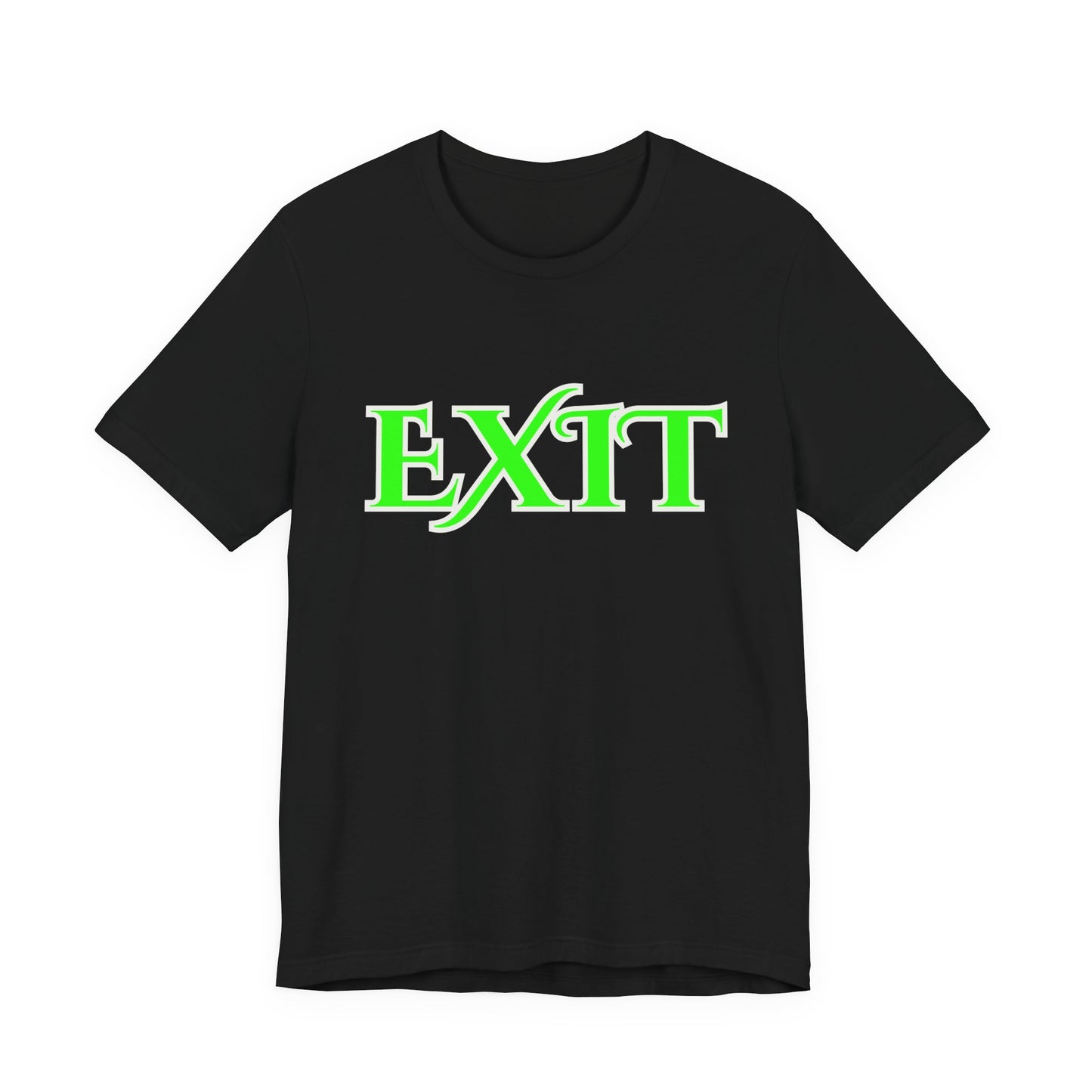 Exit Gothic Neon Green Shirt Dark Aesthetic Horror Occult Tee