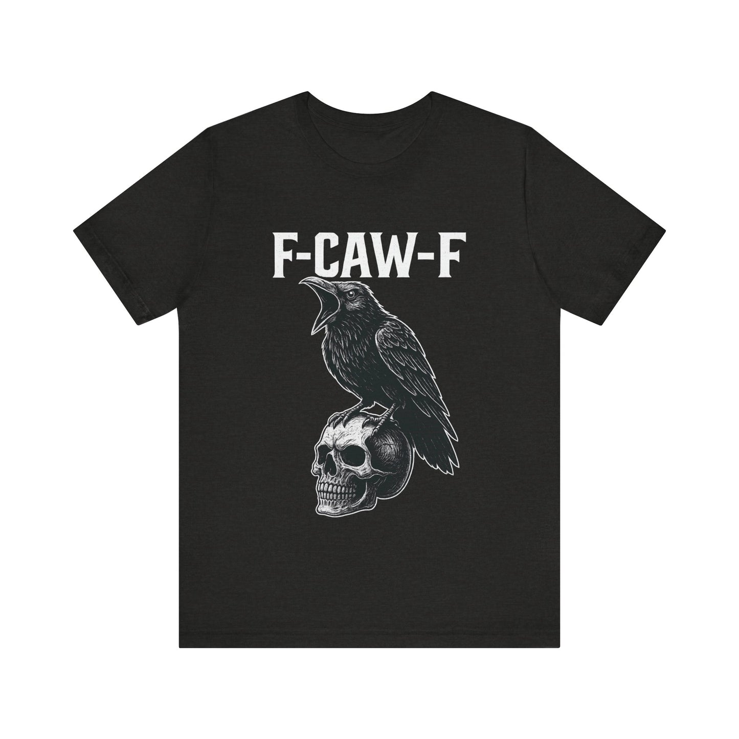 Gothic Crow Graphic Tee, Alternative Style Shirt, Unisex Casual Wear, Edgy Gift for Her or Him, Unique Halloween Apparel