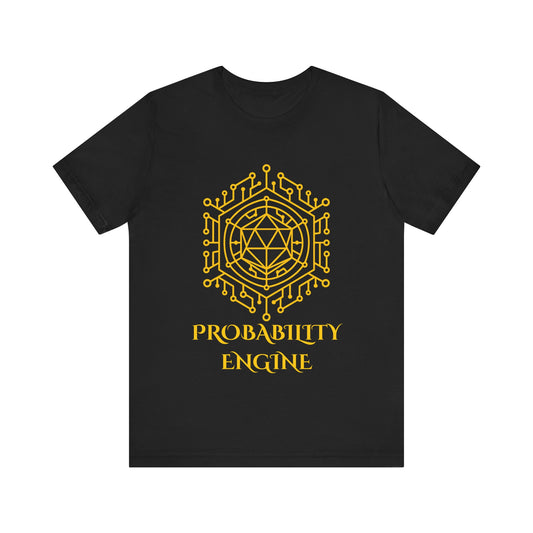Probability Engine Sigil Shirt Geometric Occult Symbol Tech Mystic Design Glowing Circuit Vector TShirt Gift