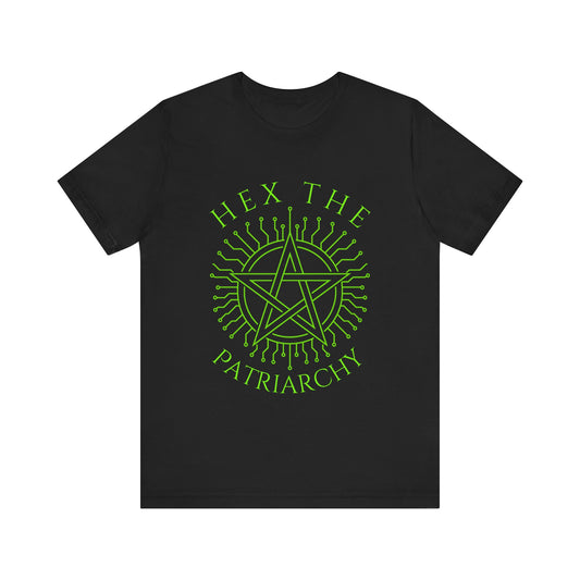 Hex the Patriarchy Shirt Feminist Witchy T Shirt Occult Graphic Tee Pagan Wicca Goth Clothing