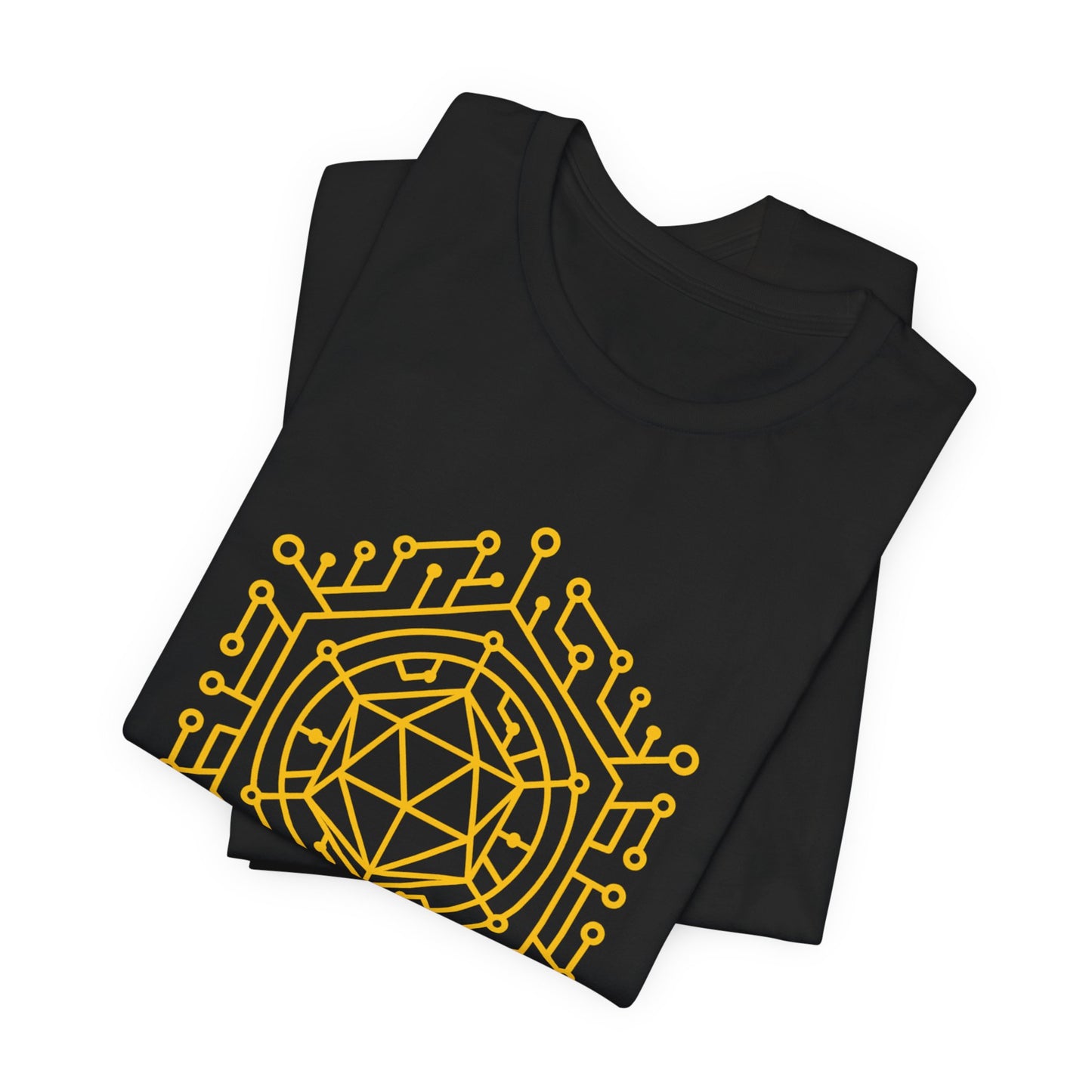 Probability Engine Sigil Shirt Geometric Occult Symbol Tech Mystic Design Glowing Circuit Vector TShirt Gift