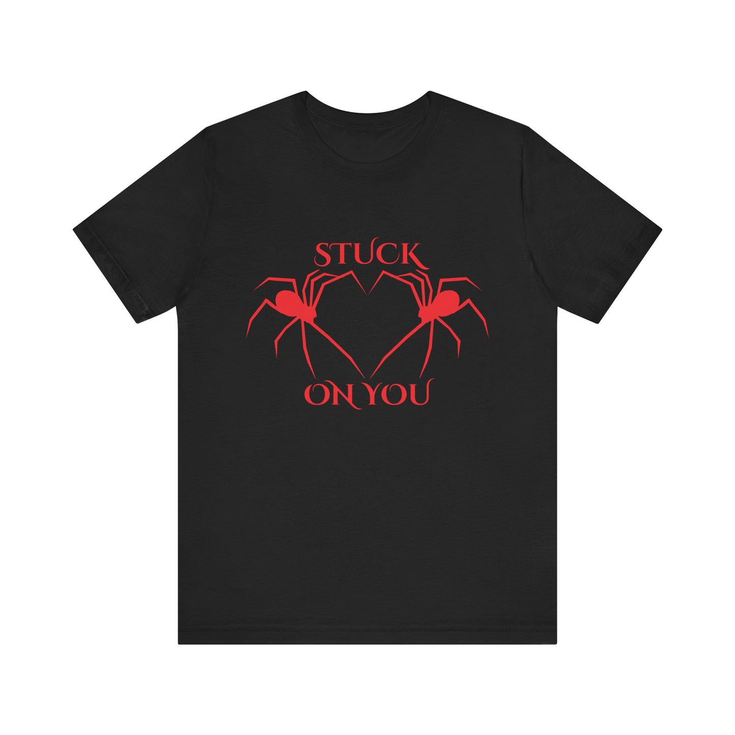 Stuck On You Spider Shirt Gothic Heart T Shirt Creepy Cute Halloween Love Gift
