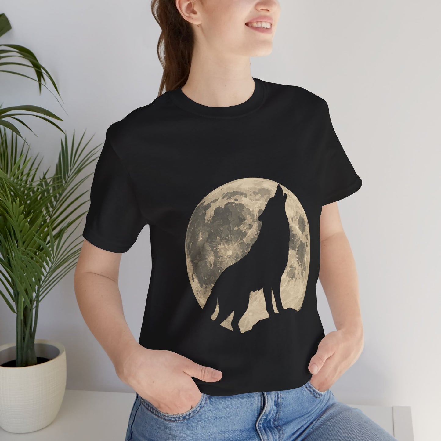 Wolf Silhouette Full Moon Gothic Shirt