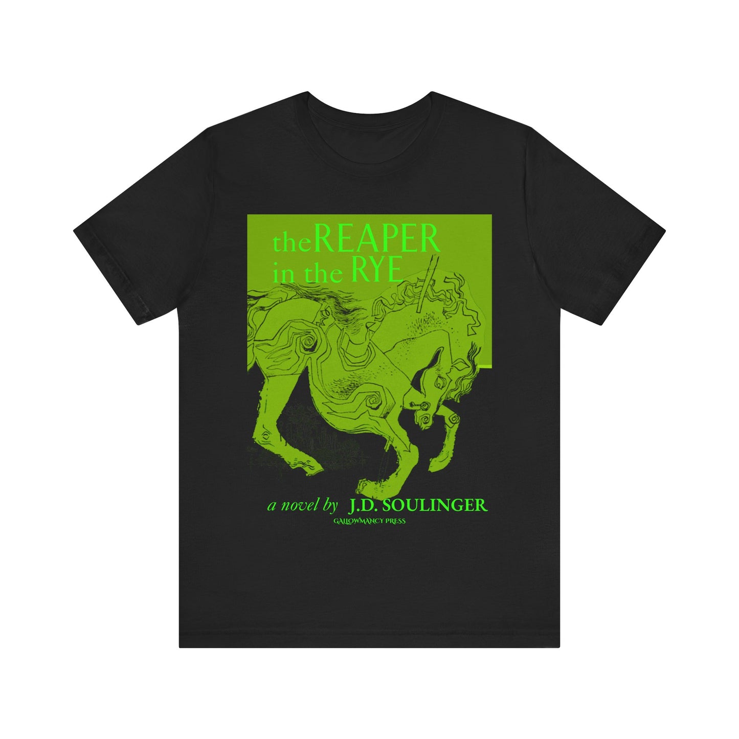 Forbidden Tome Shirt The Reaper In The Rye Book Cover Parody Dark Humor Tee