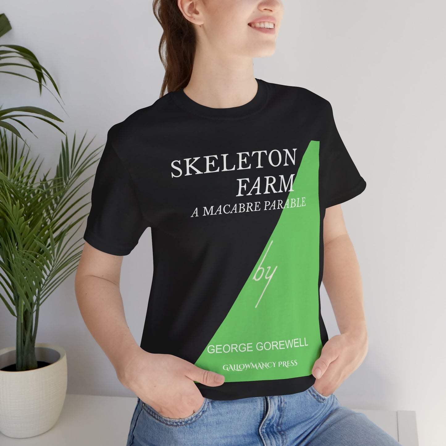 Forbidden Tome Shirt Skeleton Farm A Macabre Parable Book Cover Parody Dark Humor Tee